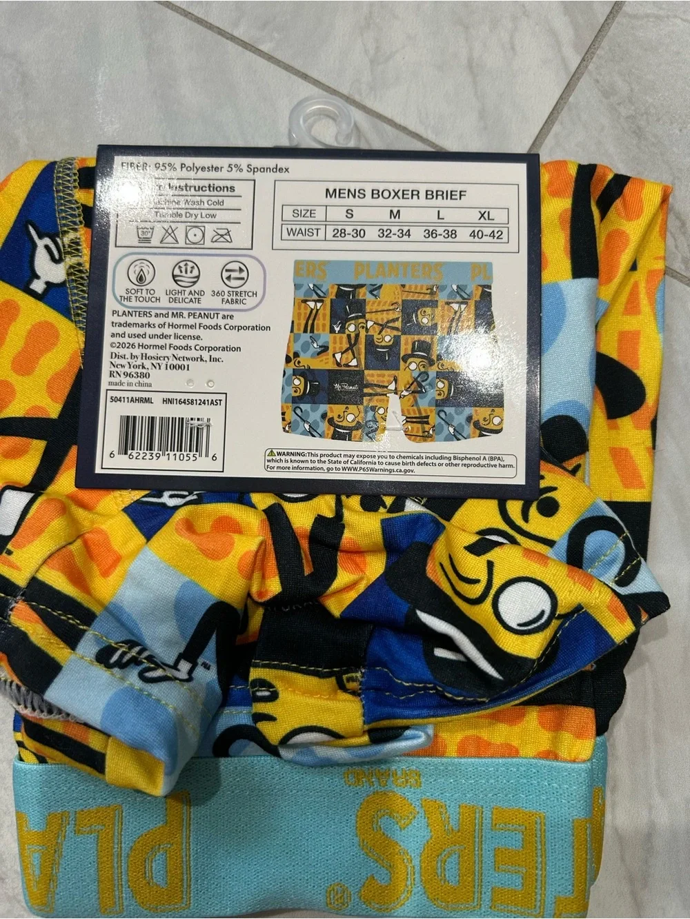 Planters Peanuts mens boxer briefs